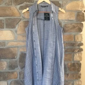 Long vest or short shirt dress